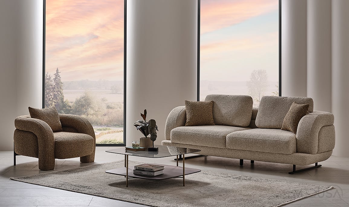 Medusa Home Mobilya - Florin Üçlü Koltuk