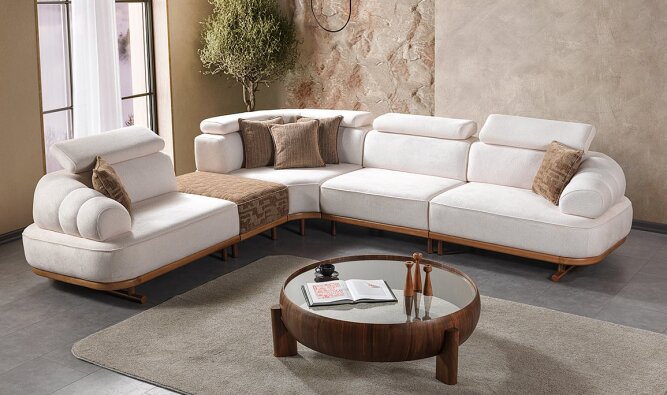 Medusa Home Mobilya - Floris Köşe Takımı - Salon Köşe Takımları