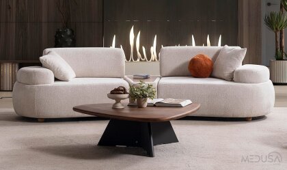 Medusa Home - Flow Sehpalı Üçlü Koltuk Medusa Home - Flow Sehpalı Üçlü Koltuk
