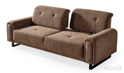 Medusa Home Mobilya - Flux Kahve Üçlü Koltuk