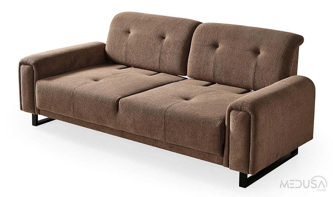 Medusa Home Mobilya - Flux Kahve Üçlü Koltuk
