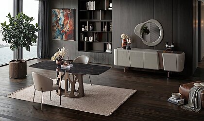 Medusa Home Mobilya - Forte Siyah Yemek Odası