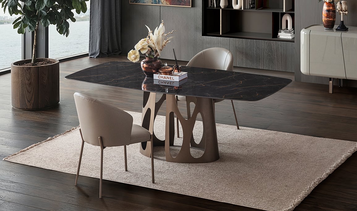 Medusa Home Mobilya - Forte Siyah Yemek Odası
