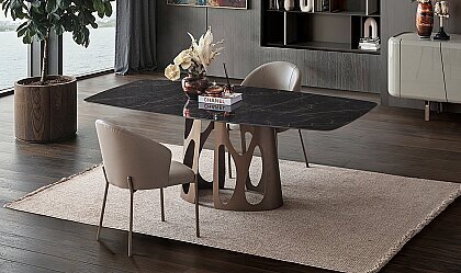 Medusa Home Mobilya - Forte Siyah Yemek Odası
