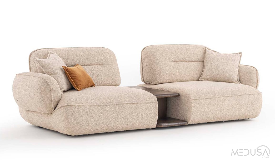 Medusa Home Mobilya - Forza Ara Sehpalı Üçlü Koltuk