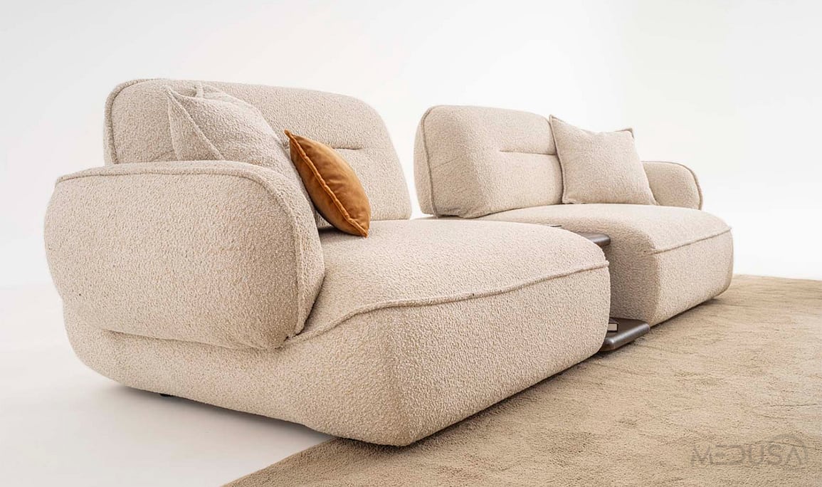 Medusa Home Mobilya - Forza Ara Sehpalı Üçlü Koltuk