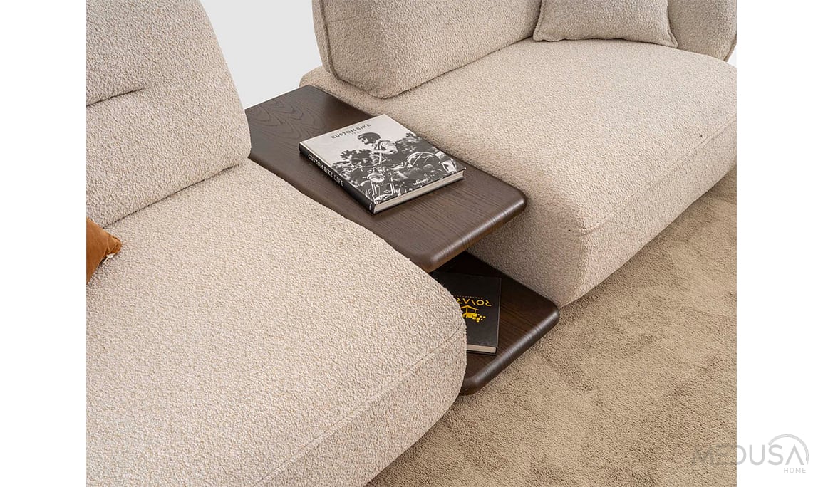 Medusa Home Mobilya - Forza Ara Sehpalı Üçlü Koltuk