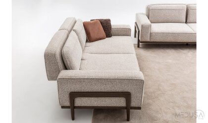 Medusa Home Mobilya - Fresco İtalyan Cevizi Koltuk Takımı
