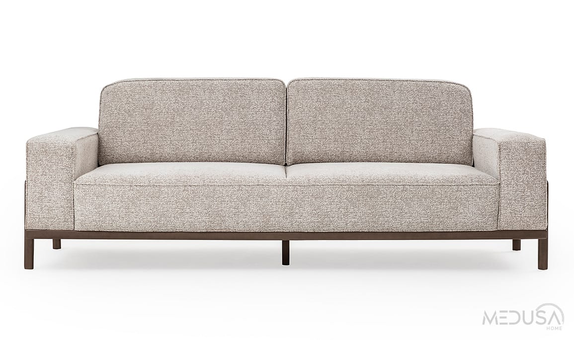 Medusa Home Mobilya - Fresco İtalyan Cevizi Üçlü Koltuk