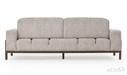 Medusa Home Mobilya - Fresco İtalyan Cevizi Üçlü Koltuk