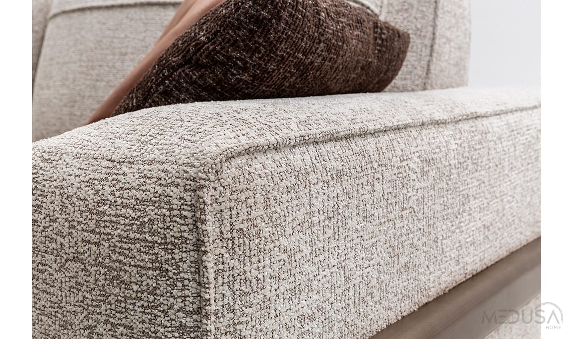 Medusa Home Mobilya - Fresco İtalyan Cevizi Üçlü Koltuk