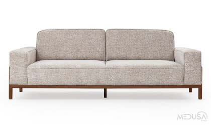 Medusa Home Mobilya - Fresco Türk Cevizi Üçlü Koltuk