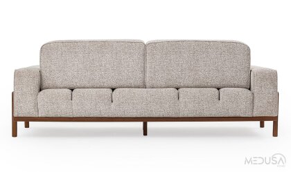 Medusa Home Mobilya - Fresco Türk Cevizi Üçlü Koltuk