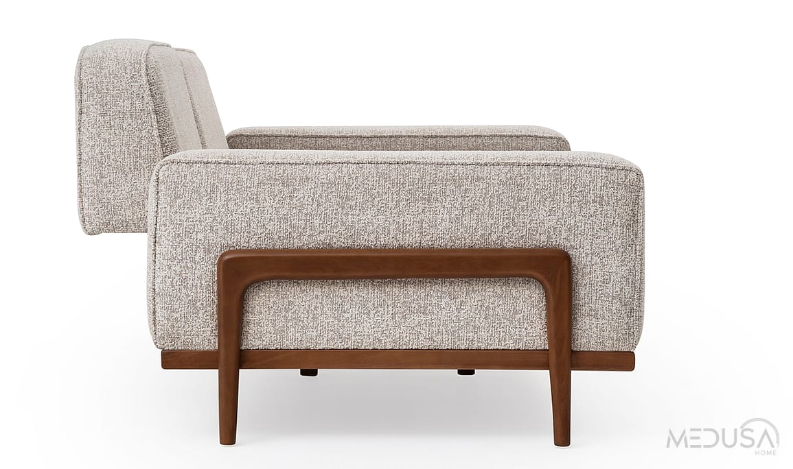 Medusa Home Mobilya - Fresco Türk Cevizi Üçlü Koltuk