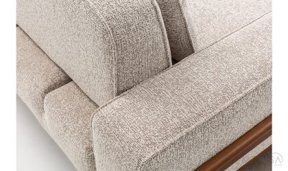 Medusa Home Mobilya - Fresco Türk Cevizi Üçlü Koltuk