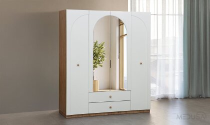 Medusa Home - Freya Bohem 4 Kapılı Gardırop Medusa Home - Freya Bohem 4 Kapılı Gardırop
