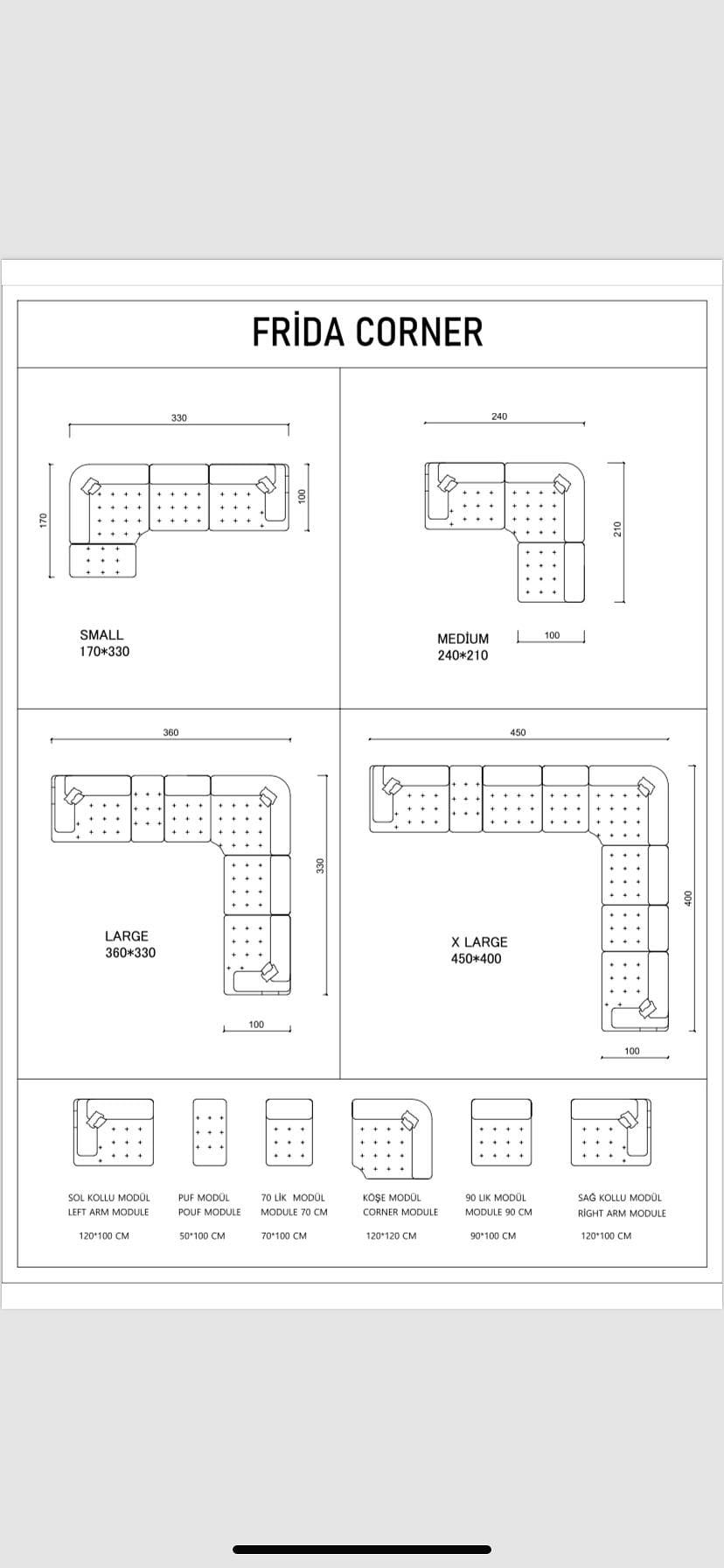Medusa Home Mobilya - Frida Köşe Takımı