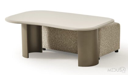 Medusa Home Mobilya - Frida Puflu Orta Sehpa