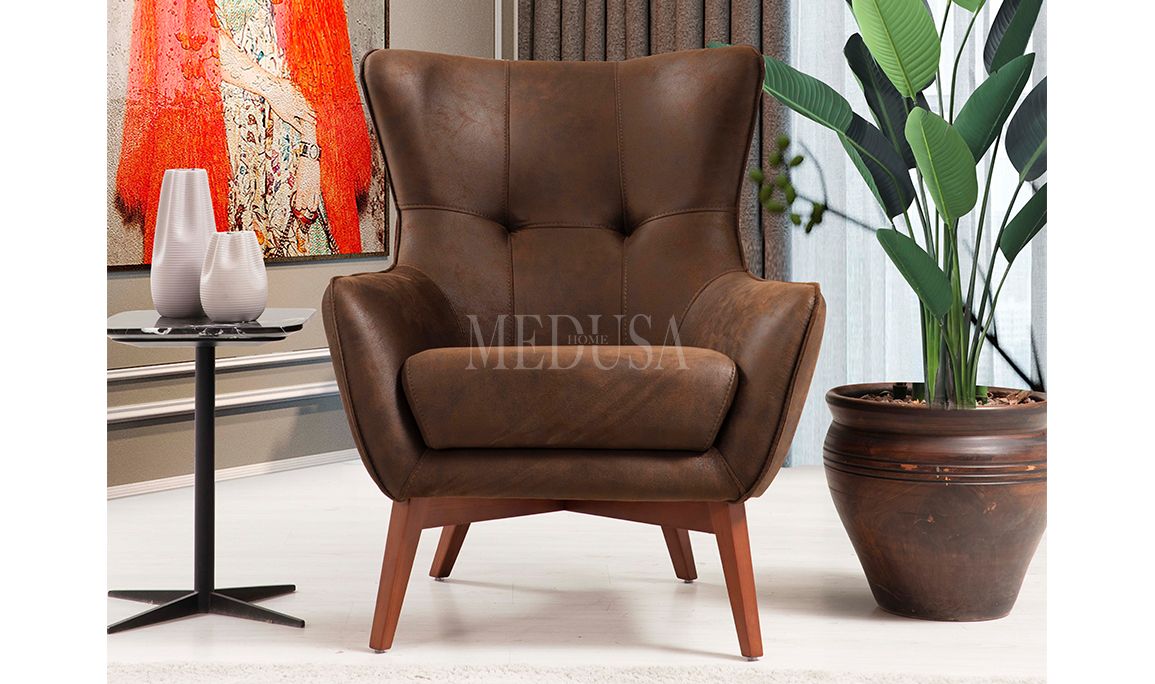 Medusa Home Mobilya - Fuego Nubuk Berjer