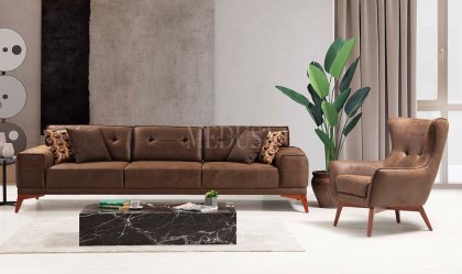 Medusa Home Mobilya - Fuego Nubuk Koltuk Takımı