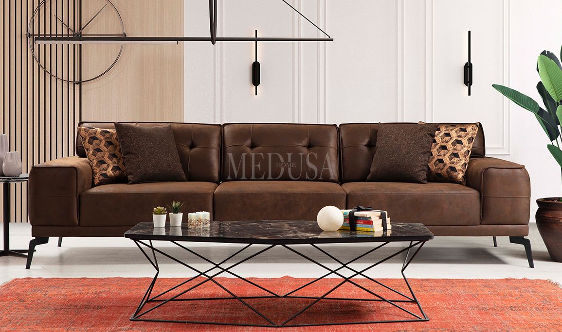 Medusa Home Mobilya - Fuji Nubuk Dörtlü Koltuk