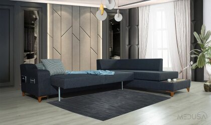 Medusa Home Mobilya - Fus Yataklı ve Sandıklı Köşe Takımı