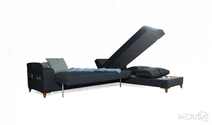 Medusa Home Mobilya - Fus Yataklı ve Sandıklı Köşe Takımı