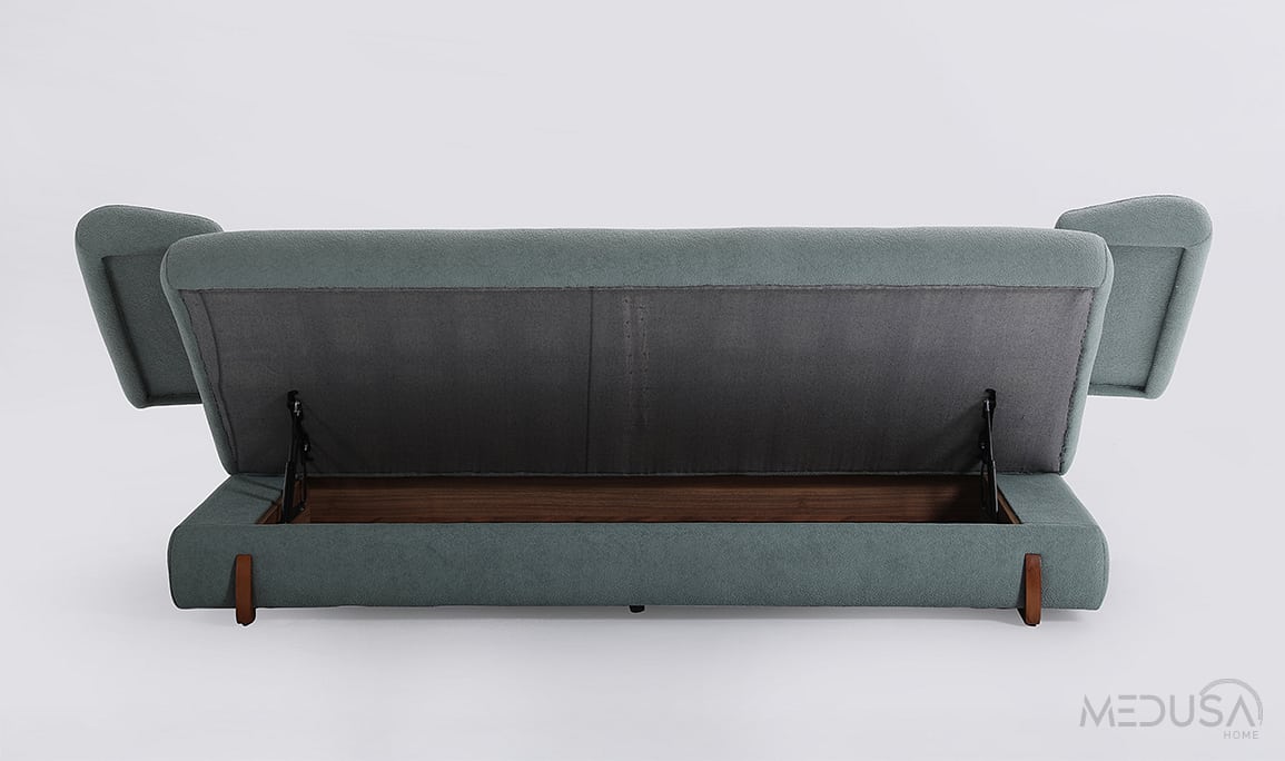 Medusa Home Mobilya - Gala Mavi Üçlü Koltuk