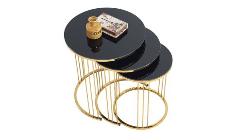 Medusa Home Mobilya - Gezegen Gold Zigon Sehpa