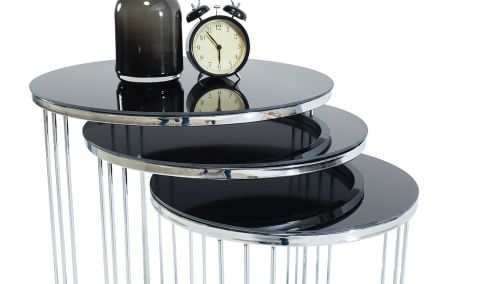 Medusa Home Mobilya - Gezegen Silver Zigon Sehpa