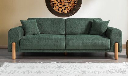 Medusa Home - Glade Zümrüt Üçlü Koltuk Medusa Home - Glade Zümrüt Üçlü Koltuk
