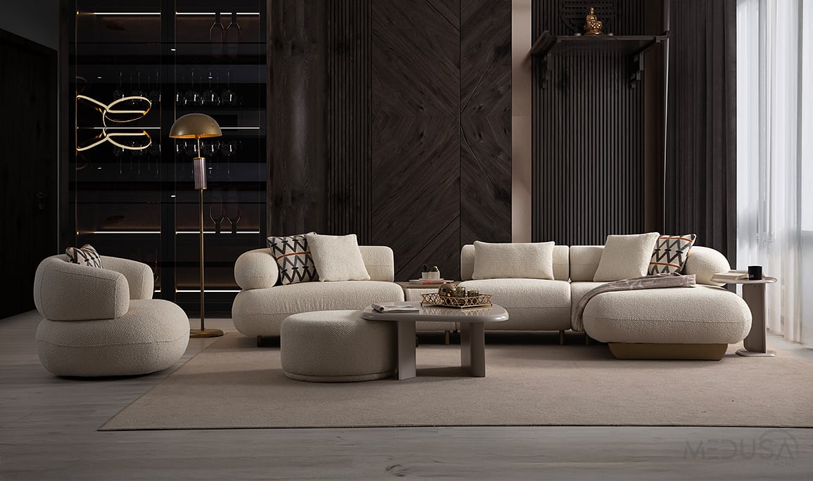 Medusa Home Mobilya - Glamour Köşe Takımı
