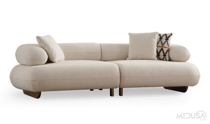 Medusa Home Mobilya - Glamour Üçlü Koltuk