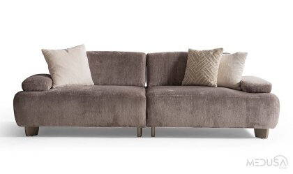 Medusa Home - Glaze Kahve Üçlü Koltuk Medusa Home - Glaze Kahve Üçlü Koltuk