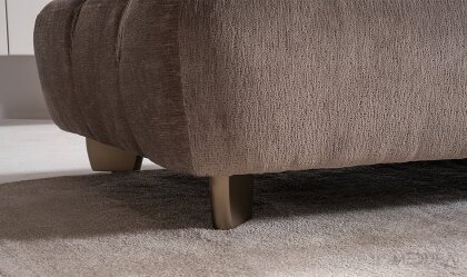 Medusa Home Mobilya - Glaze Kahve Üçlü Koltuk