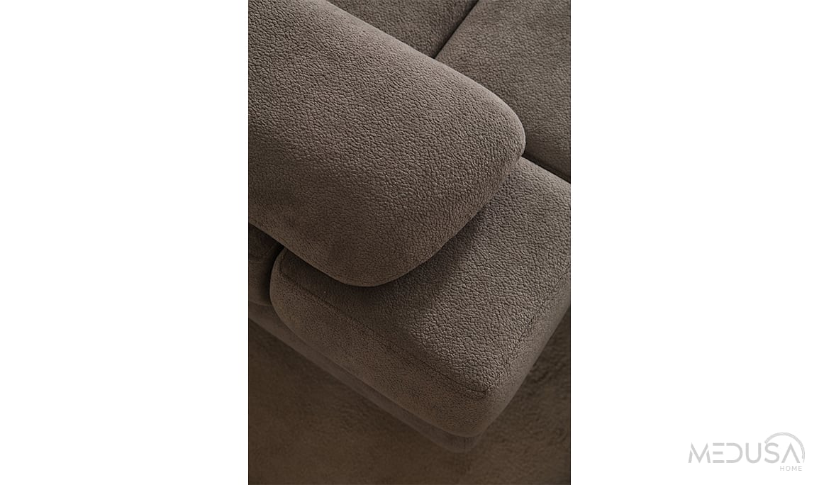 Medusa Home Mobilya - Gleam Antrasit Üçlü Koltuk