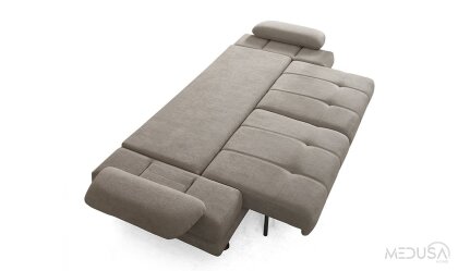 Medusa Home Mobilya - Gleam Krem Üçlü Koltuk