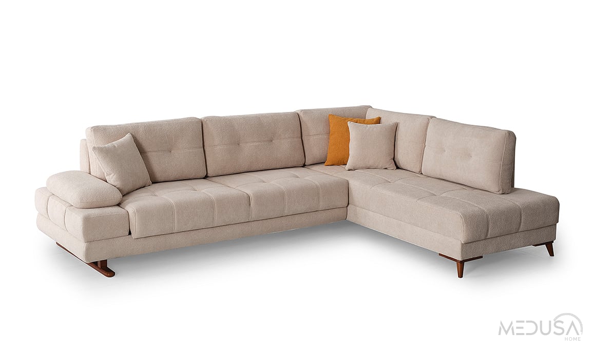 Medusa Home Mobilya - Gleam Mini Yataklı ve Sandıklı Köşe Takımı