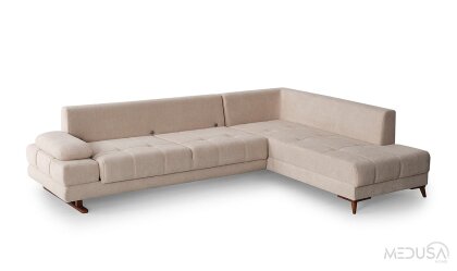 Medusa Home Mobilya - Gleam Mini Yataklı ve Sandıklı Köşe Takımı