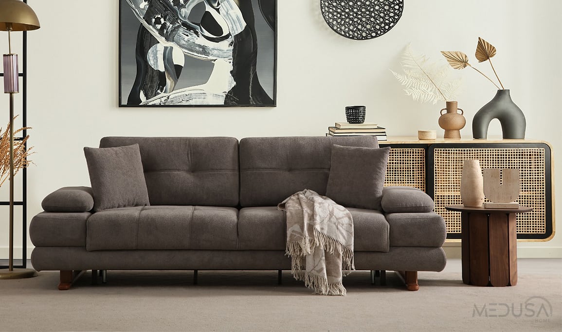 Medusa Home Mobilya - Gleam Yataklı ve Sandıklı Koltuk Takımı