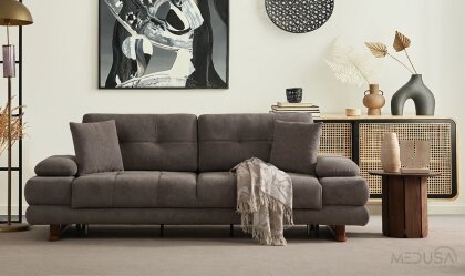 Medusa Home Mobilya - Gleam Yataklı ve Sandıklı Koltuk Takımı