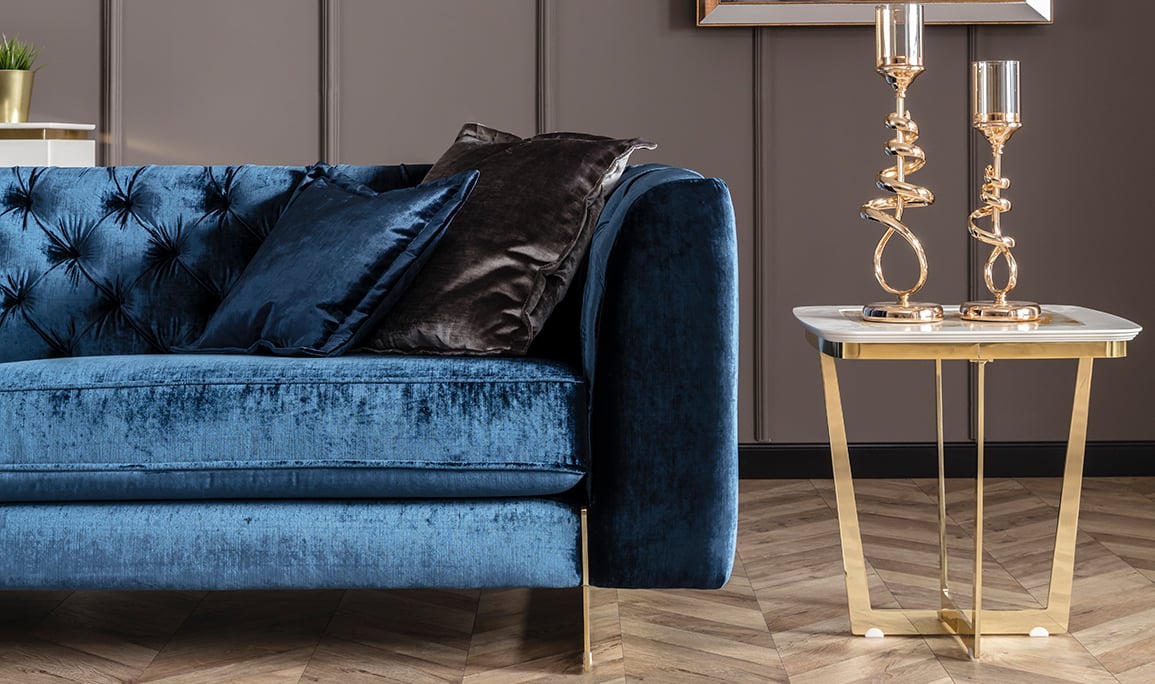 Medusa Home Mobilya - Gloria Üçlü Koltuk Kapitoneli