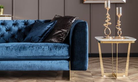 Medusa Home Mobilya - Gloria Üçlü Koltuk Kapitoneli