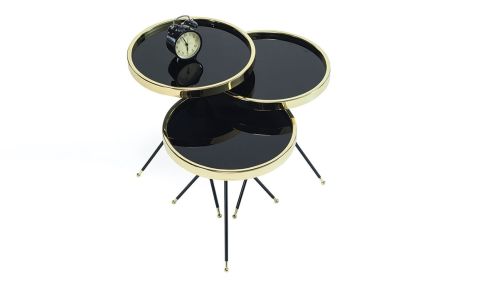 Medusa Home - Golf Gold Zigon Sehpa Medusa Home - Golf Gold Zigon Sehpa