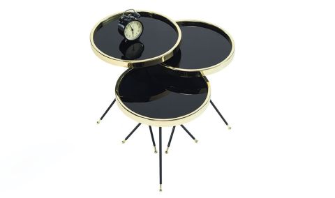 Medusa Home Mobilya - Golf Gold Zigon Sehpa