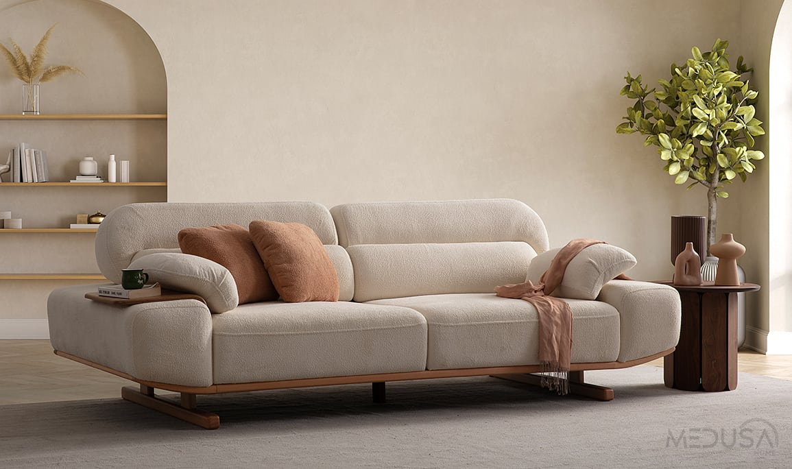 Medusa Home Mobilya - Gondol Üçlü Koltuk