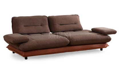 Medusa Home Mobilya - Gradyan Kahve Üçlü Koltuk