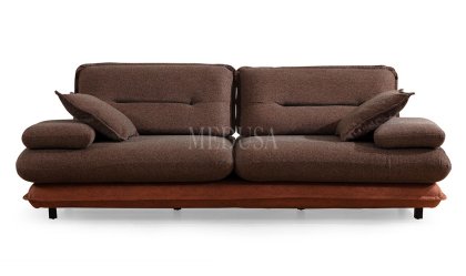 Medusa Home Mobilya - Gradyan Kahve Üçlü Koltuk