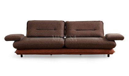 Medusa Home Mobilya - Gradyan Kahve Üçlü Koltuk