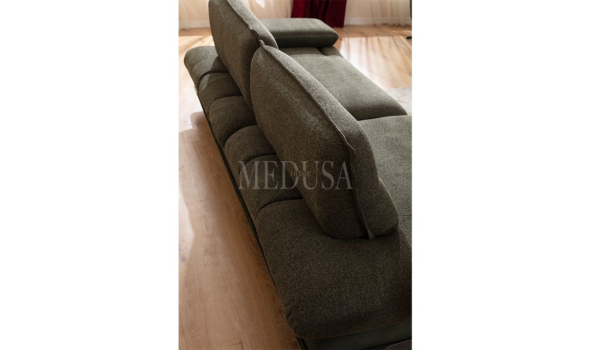 Medusa Home Mobilya - Gradyan Yeşil Üçlü Koltuk